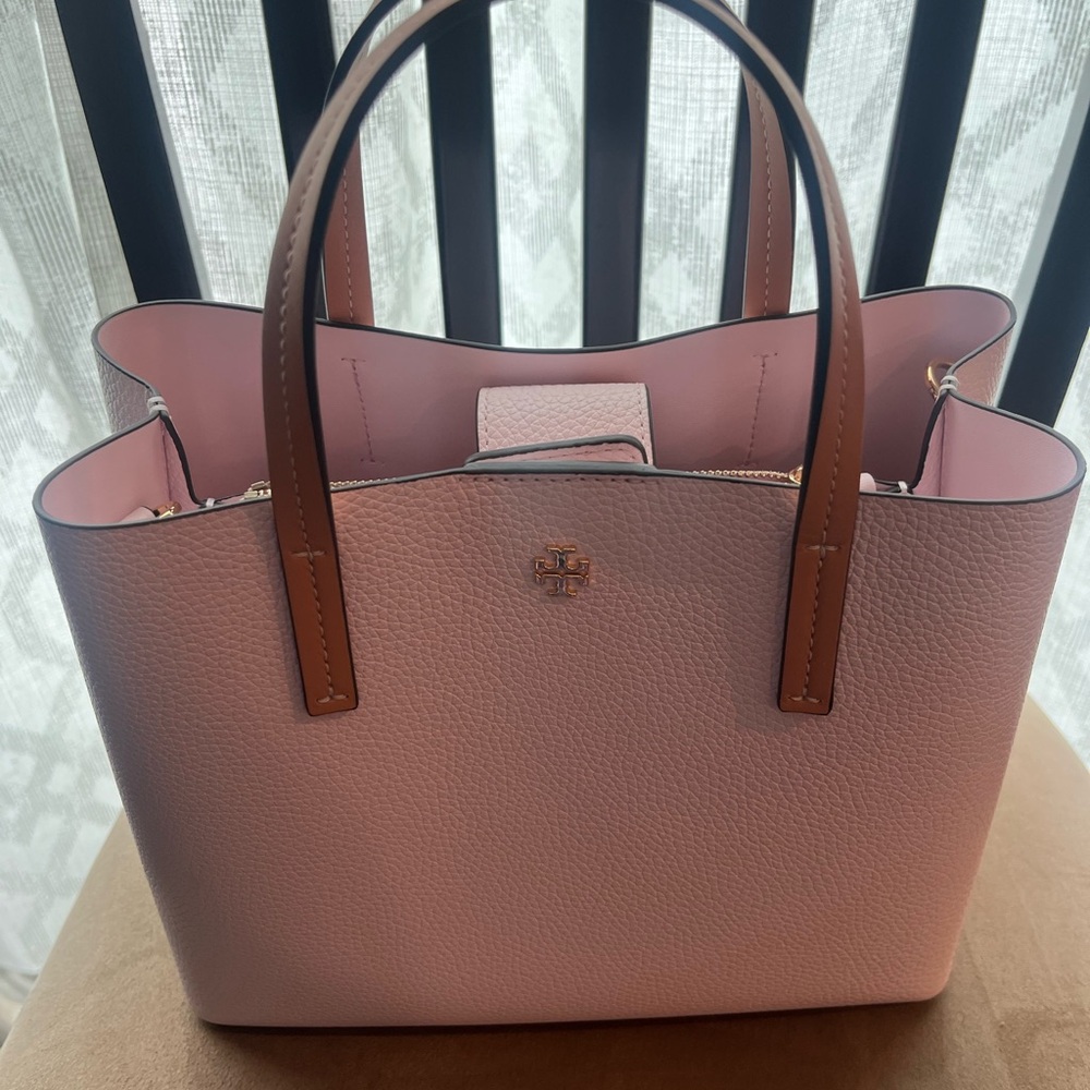 Tory Burch Blake Small Pebble Leather Crossbody Tote Bag